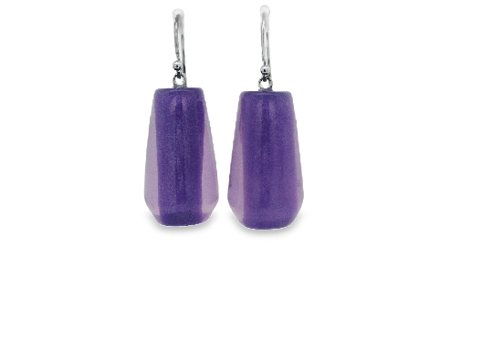 ZSISKA Design Co.  BLISS MUSEE SERIES Large Drop Earrings - PURPLE ...