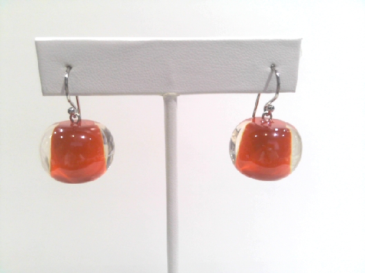 ZSISKA Design Co.  BLISS VIVE SERIES Large Round Earrings - RED  Vi...