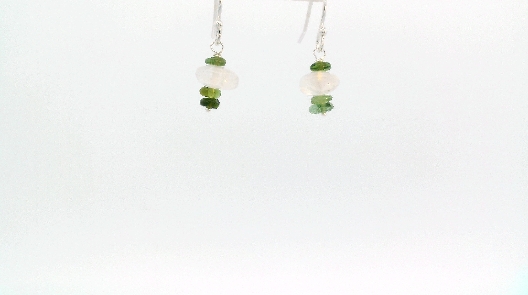 Gallery Gemma Moonstone Tourmaline Dangle Earrings Pretty delicat...