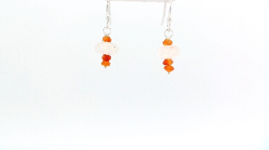 Gallery Gemma  Moonstone Agate Dangle Earrings  Pretty delicate ear...