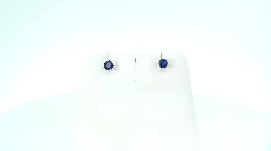 Gallery Gemma Gemstone Collection 4mm Lab blue sapphire Stud Earri...