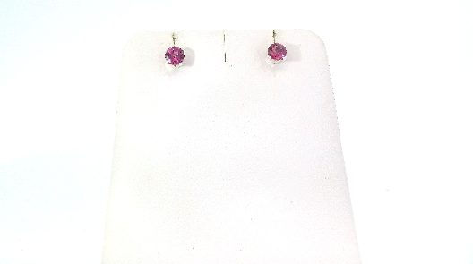 Gallery Gemma Gemstone Collection 4mm Pink Tourmaline Stud Earring...