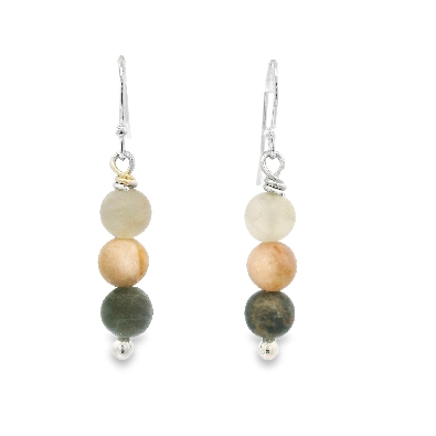 Gallery Gemma Originals Sunstone Gemstone Dangle Earrings Sterlin...
