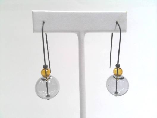 PURSUITS; Toronto  Mini Scoop Earrings - Black Grey Amber  From the...