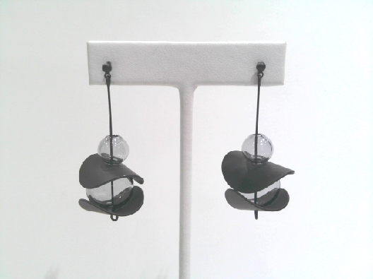 PURSUITS; Toronto  Otto Earrings - Black Grey  From the O Collectio...