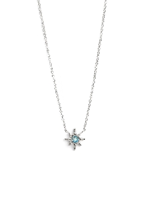 Anzie Jewelry; Montreal  Aztec Micro Starburst Silver Necklace  Thi...