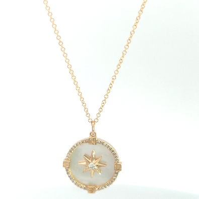 Bassali Jewelry; New York  14K Yellow Gold North Star Medallion Nec...