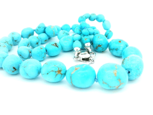 Providence Collection Sonoran Gold Graduated Blue Turquoise Strand...