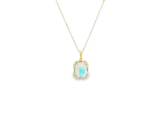 Bassali Jewelry 14K Gold Opal Opulance Pendant Necklace From the ...
