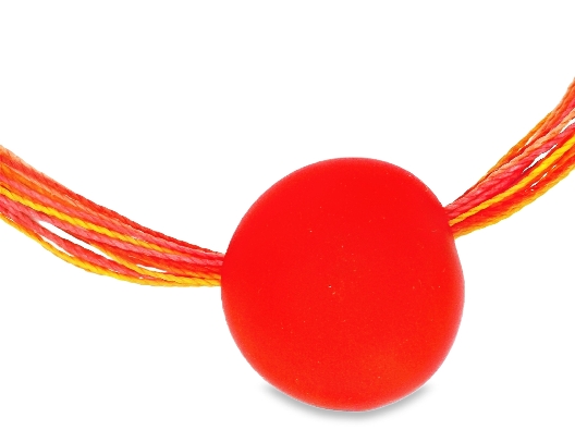 Color Love  Aura Necklace - Bright Red  Bring a splash of color to ...