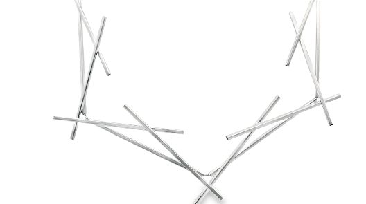 PURSUITS; Toronto  Sixes & Sevens Necklace - Satin Silver  From the...