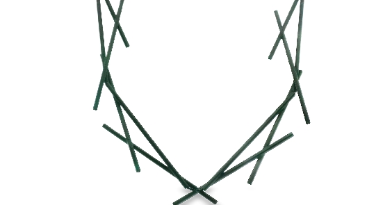 PURSUITS; Toronto  Sixes & Sevens Necklace - Matte Black  From the ...