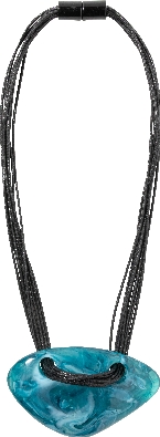 ZSISKA Design Co. BALI 1-Bead Necklace - TEAL A striking nature-i...