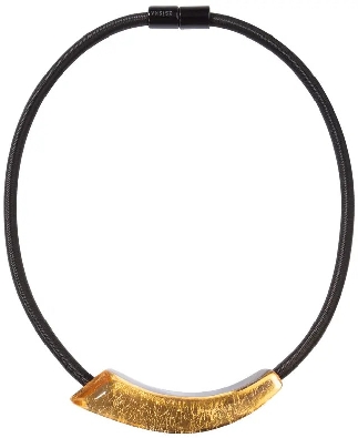 ZSISKA Design Co.  RADIANCE Swoosh Necklace - GOLD  A real statemen...