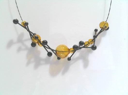 PURSUITS; Toronto  Veve Necklace - Black Amber  From the O Collecti...