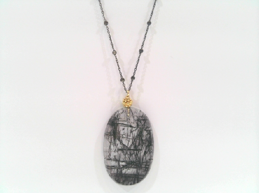 The Providence Collection  Tourmalated Quartz Pendant Necklace  Thi...