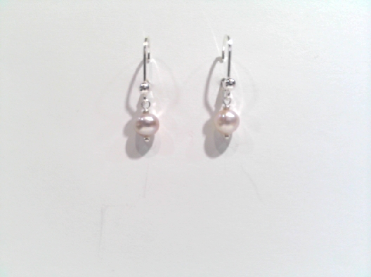 Cultured Pearl Collection  Pink Pearl Dangle Earrings  Featuring a ...