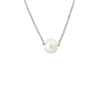 Cultured Pearl Collection Floating Pearl Necklace A single freshw...