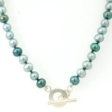 Cultured Pearl Collection Multitone Blue Pearl Strand Pearl stran...