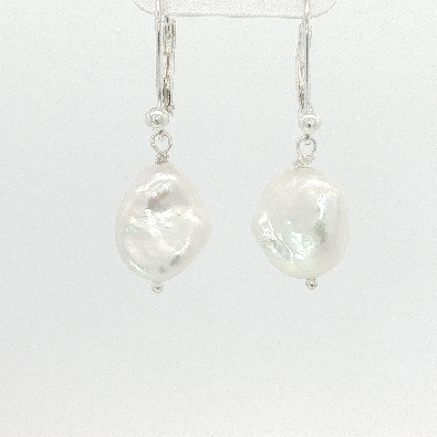 Gallery Gemma Collections  Keshi Nugget Pearl dangle earrings - uni...