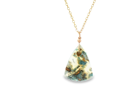 Providence Collection  Native Copper Chrysocolla Pendant Necklace  ...