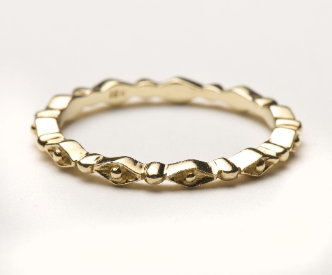 Artist:  Diana Heimann  Dot Stacking Band  18k yellow gold   Dot   ...