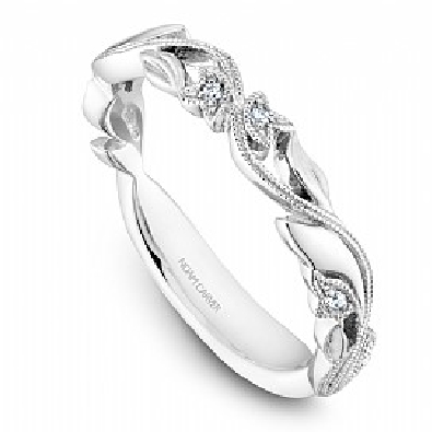 Noam Carver Stackables Collection; Montreal  14K White Gold and Dia...