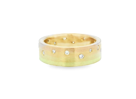 Bayot Heer Jewellery Originals 18K 4-Colour Gold and Diamond Band ...