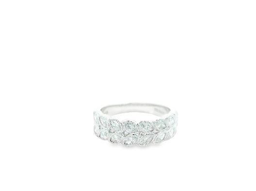 Noam Carver Glow Collection; Montreal 14K White Gold Double Row Ma...