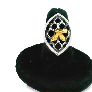 SCARO; Caroline Arbour joailliere Gaia Gold Bee Silver Ring From ...