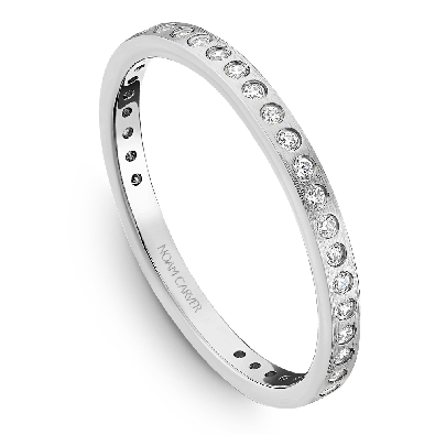 Noam Carver Stackables Collection; Montreal  14K White Gold Gypsy S...